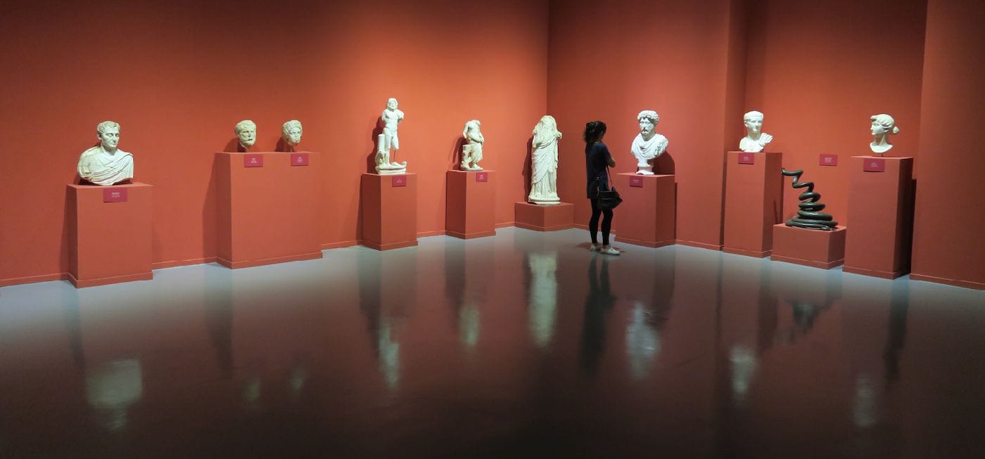 Marble portrait busts in the Ephesus Archaeological Museum, where the easy tour spends the hottest part of the day